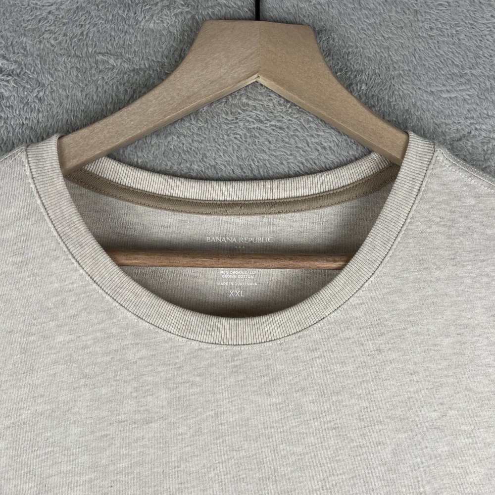 Banana Republic Men's Shirt NWT Size 2XL Oatmeal Heather Signature - Picture 2 of 10
